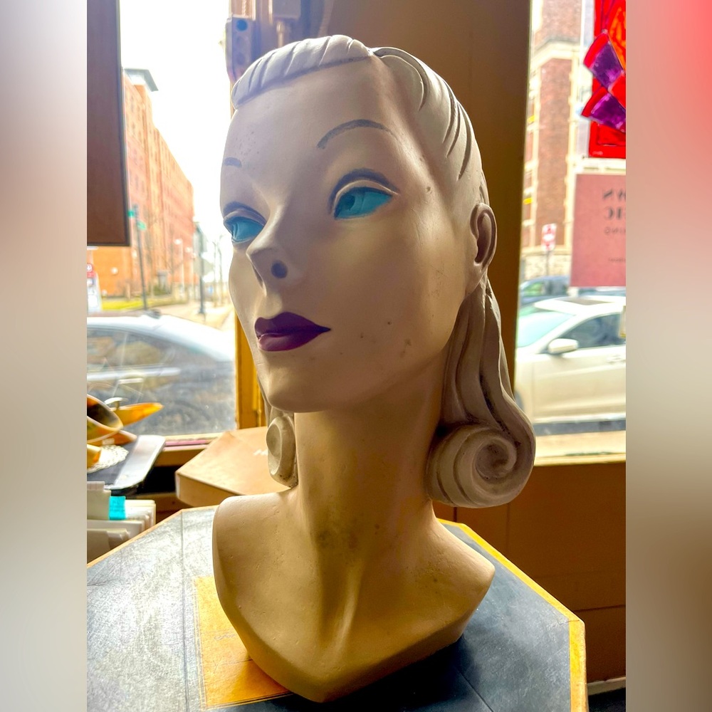 1950's Vintage Mannequin Head Bust